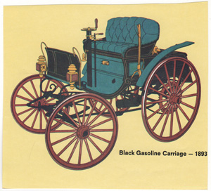 Black Gasoline Carriage 1893